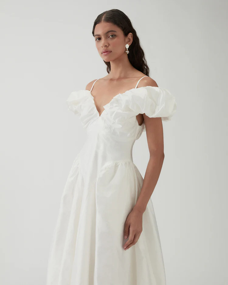 Rejina Pyo Erin Dress Silk Off-White Wedding Bridal Dress Brand New Never Worn