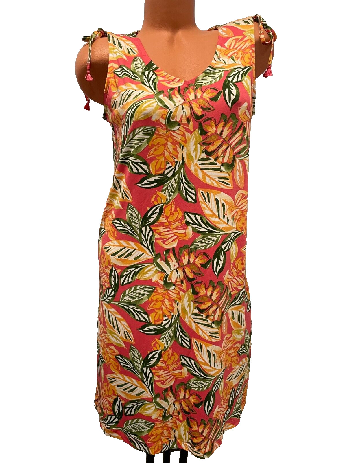 Caribbean Joe NWT size M Shoulder Tie Shift Dress