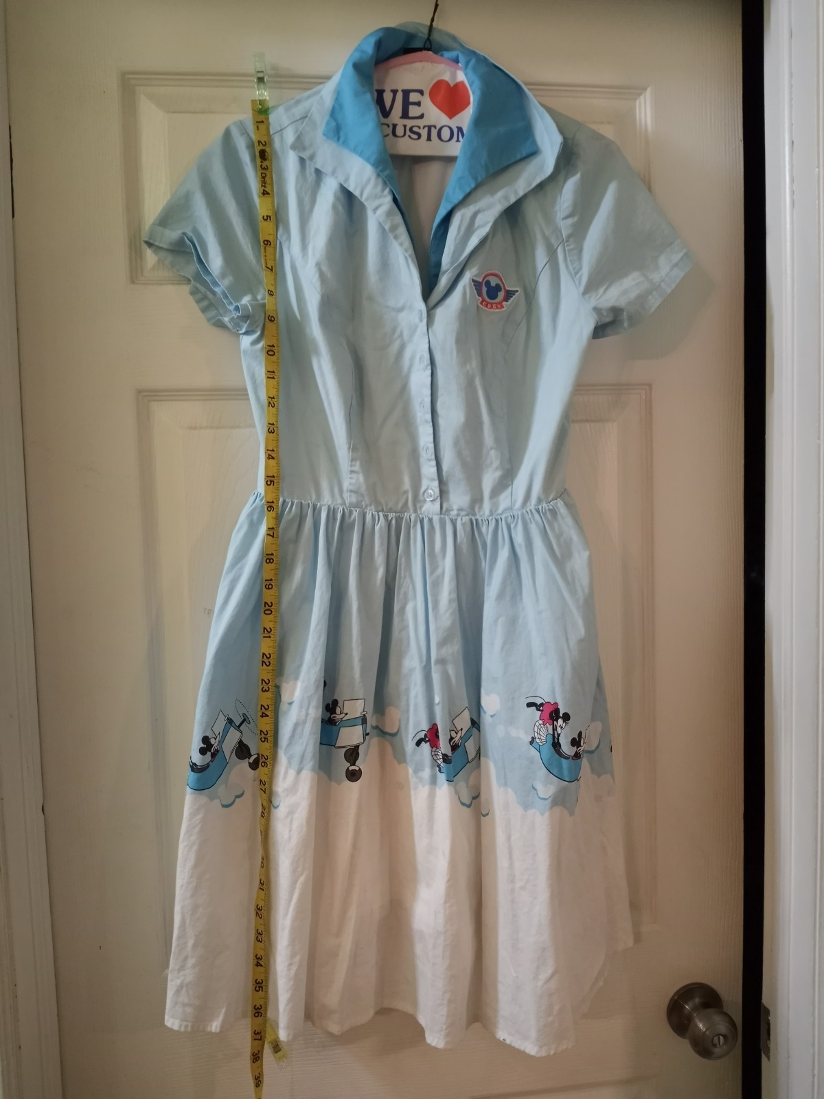 Disney Her Universe Mickey And Minnie Mouse Airplane Retro Dress Medium
