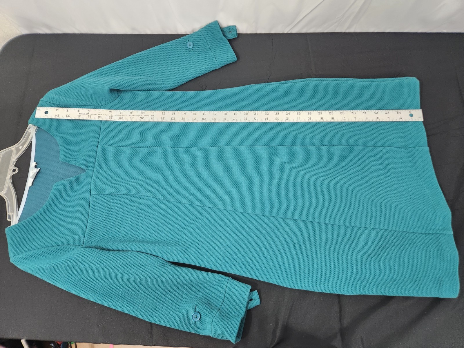 Womens Boden Notch Neck Jersey Midi Dress in a teal cotton blend ponte Size 8