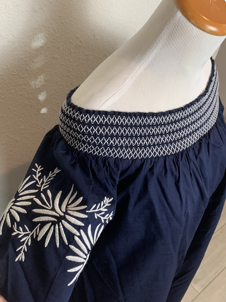 NEW Women’s Isabel Maternity by Ingrid & Isabel Off the shoulder Navy Dress XS