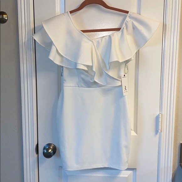 Rare London White Woven Dress