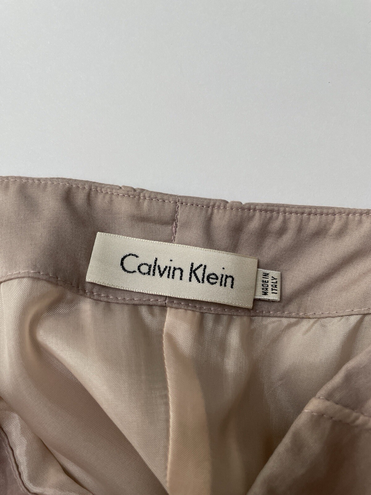 Calvin Klein Collection Spring 2004 Pink Grey Anatomical Seam Slip Dress 10