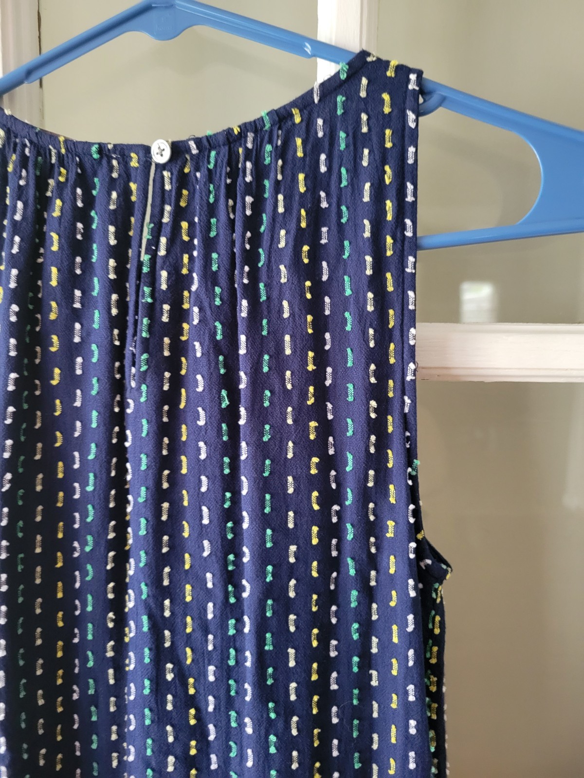 LOFT Straight Sundress Women XSP Pullover Lined Blue Casual Picnic Beach Outdoor