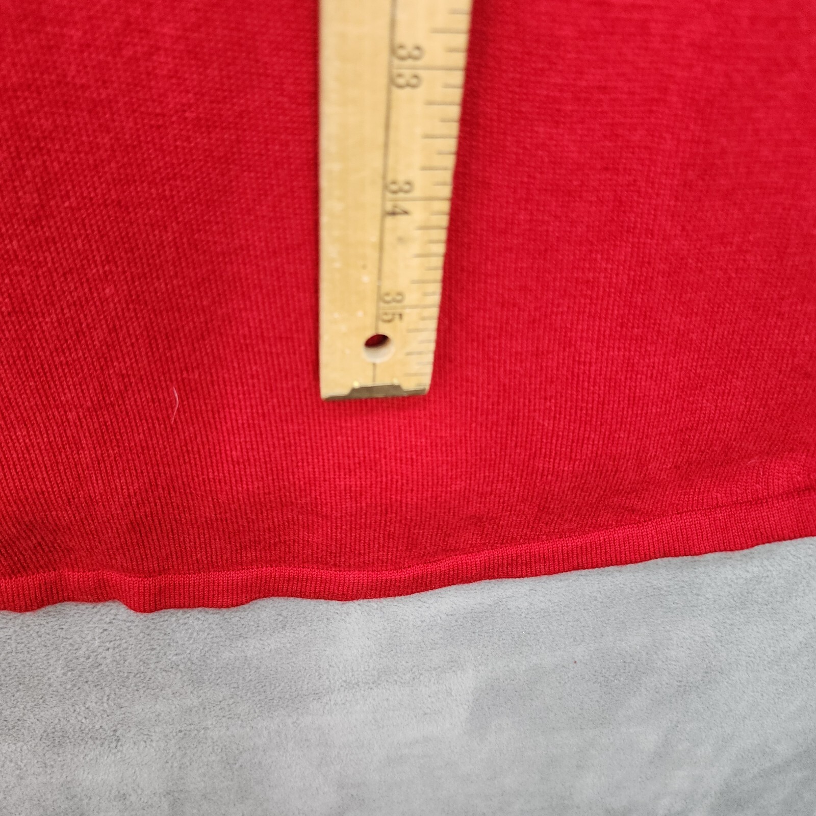 J Jill Sweater Dress LARGE Red Soft Rayon Wool Slit Work Career Church Form Fit