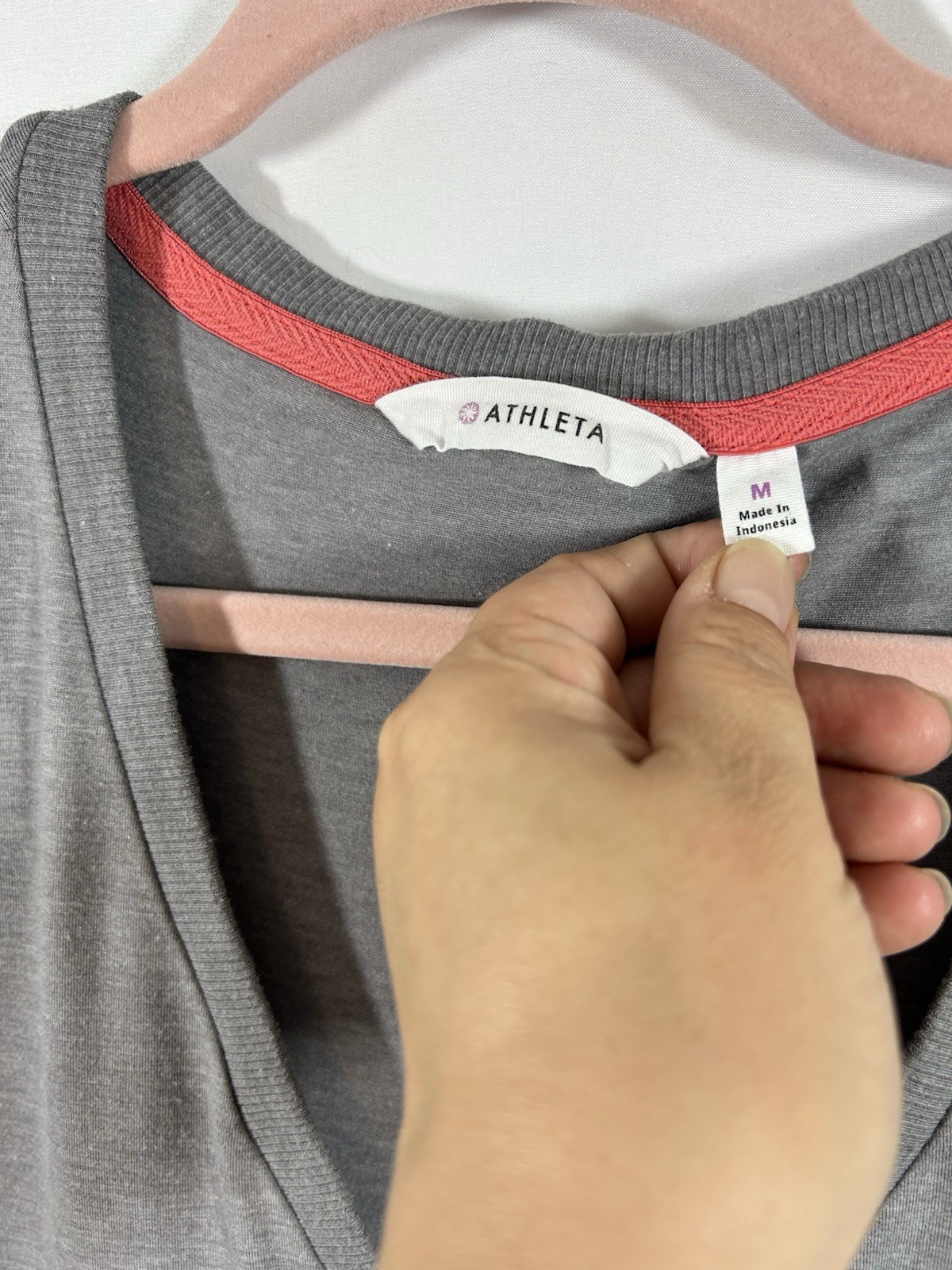 Athleta Step Up Dress Medium Gray Heathered V-Neck Ruched Side Cap Sleeve S2014