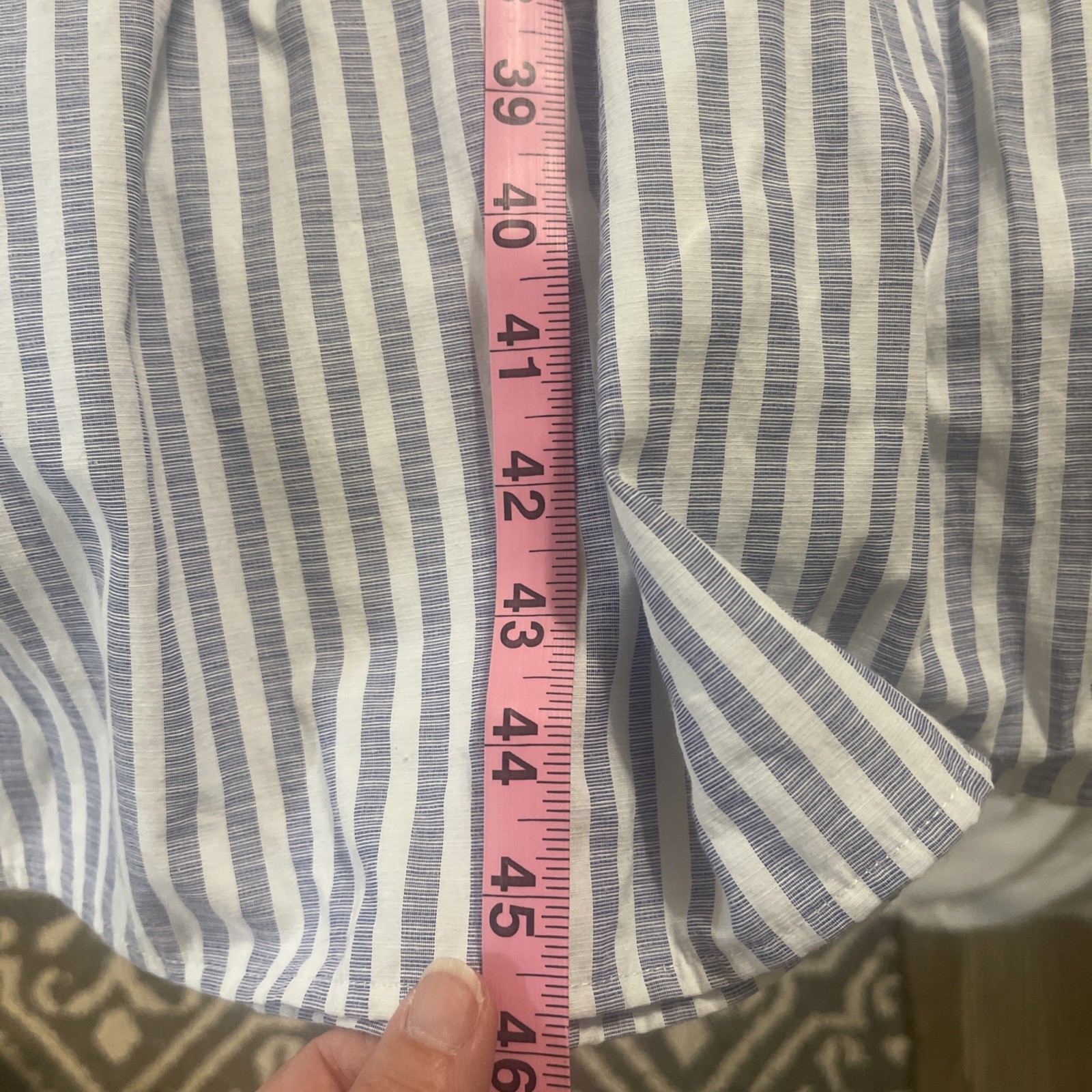 Entro Women’s Size Small Blue Textured Tiered Popover Midi Dress