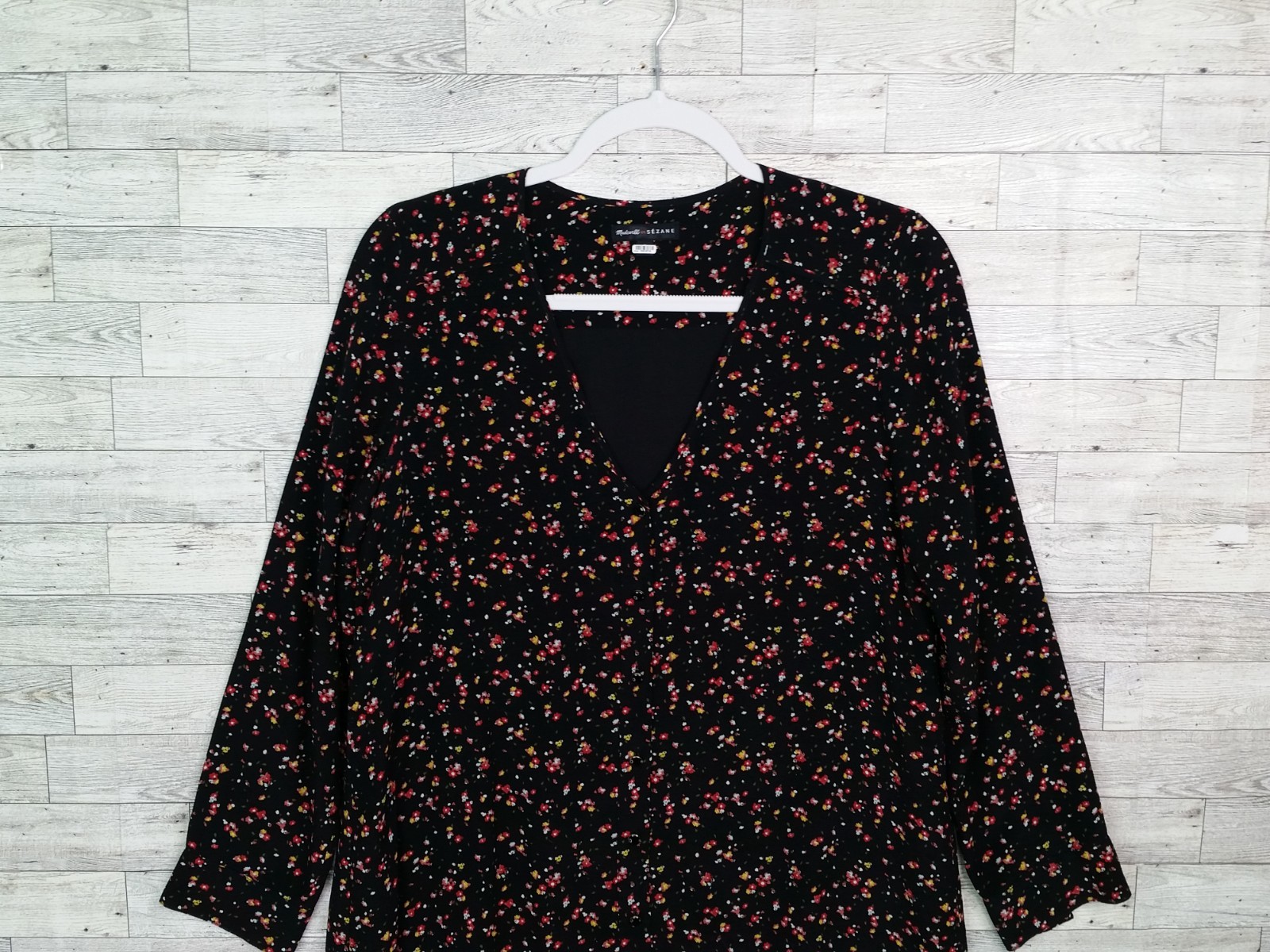Madewell et Sézane 100% Silk Elly Floral Mini Tunic Dress Cottagecore Sz Small S