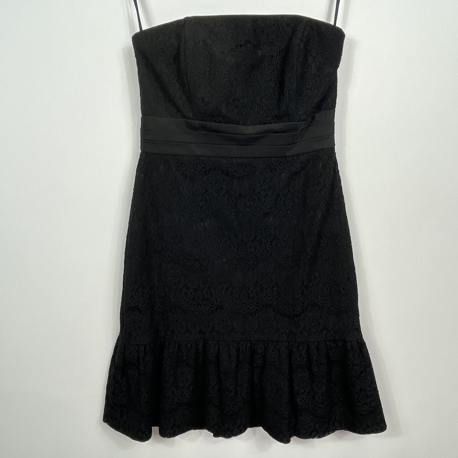 NEW White House Black Market Lace Dress Womens 2 Goth Romantic Coquette LBD