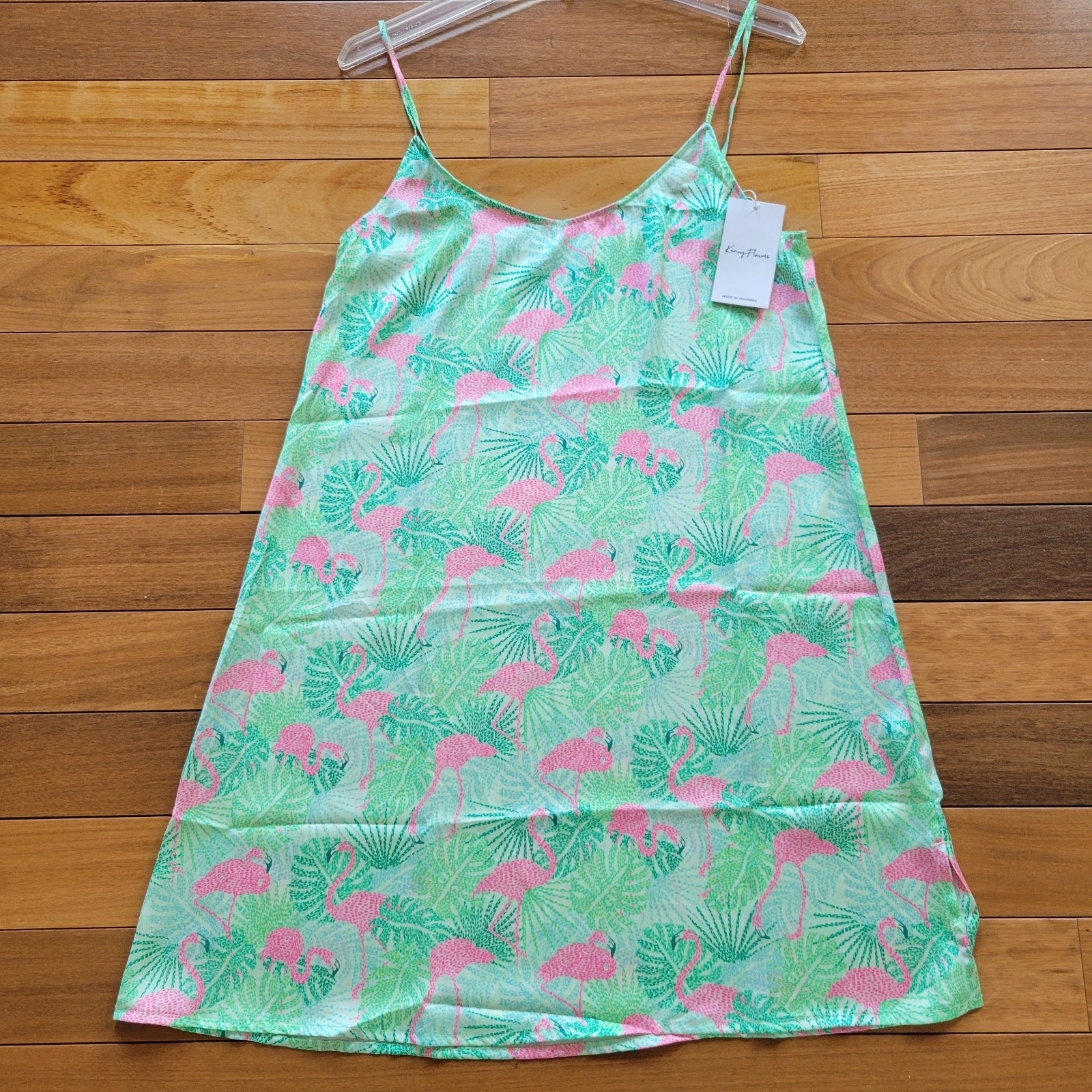 Kenny Flowers Flamingo Slip Pajama Dress The Sunshine State Womens Small Resort