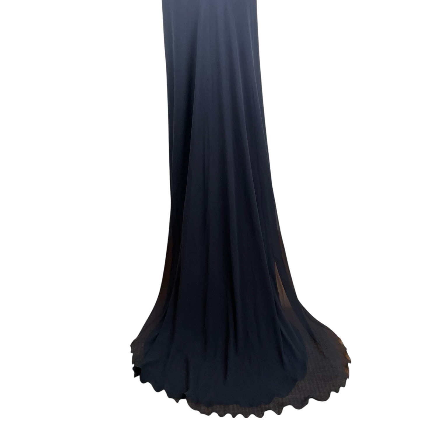 AMANDA WAKELEY Jelena Navy Gown, Size AU/UK 14 US 10, Beaded Silk Evening Dress