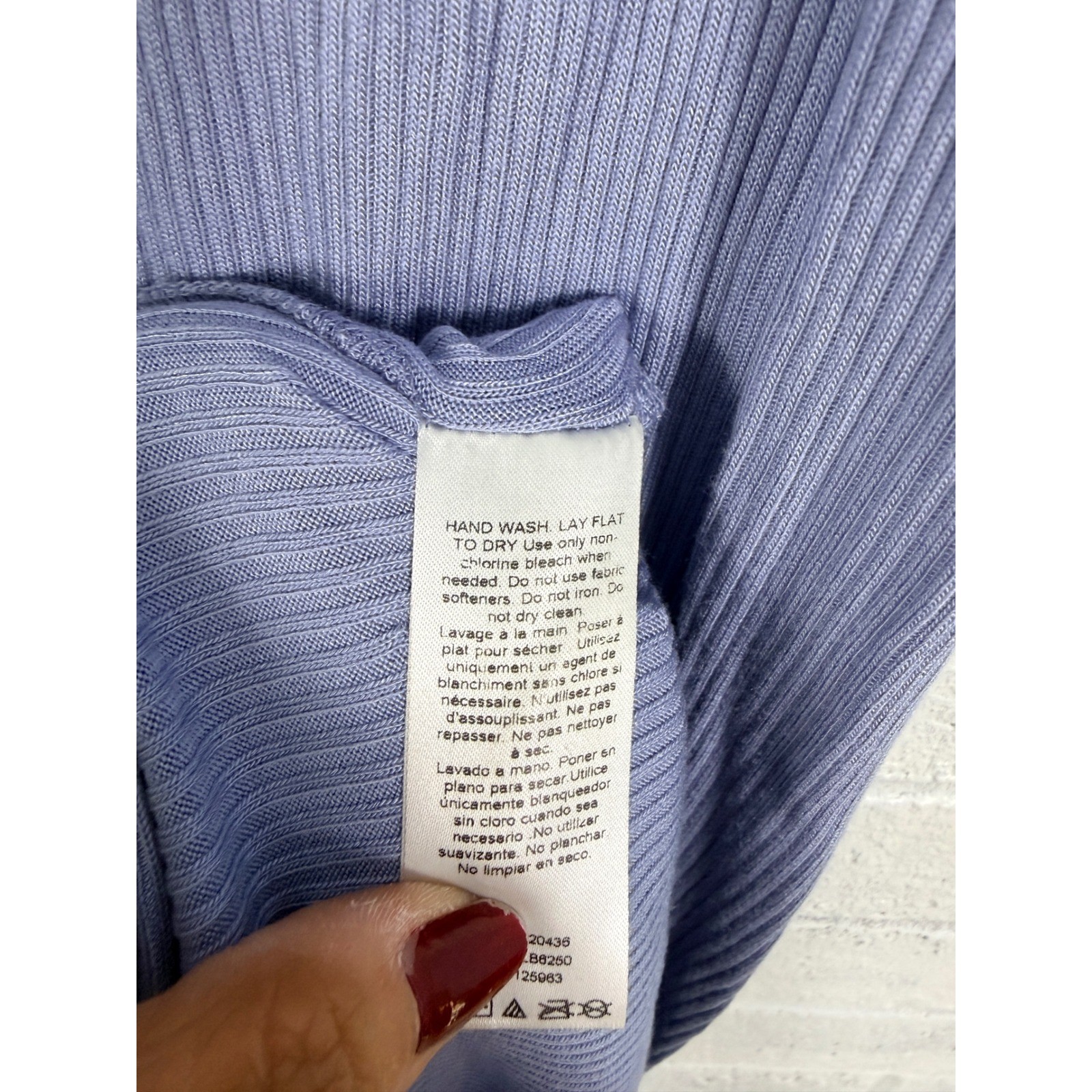 Beyond Yoga Formation Tank Dress Womens L Periwinkle Blue Ribbed Side Slit