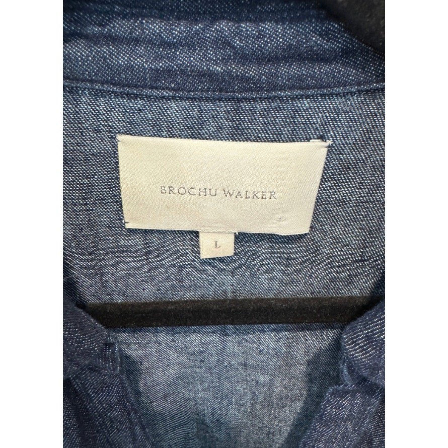 Brochu Walker The Havana Indigo Denim Dress size L large