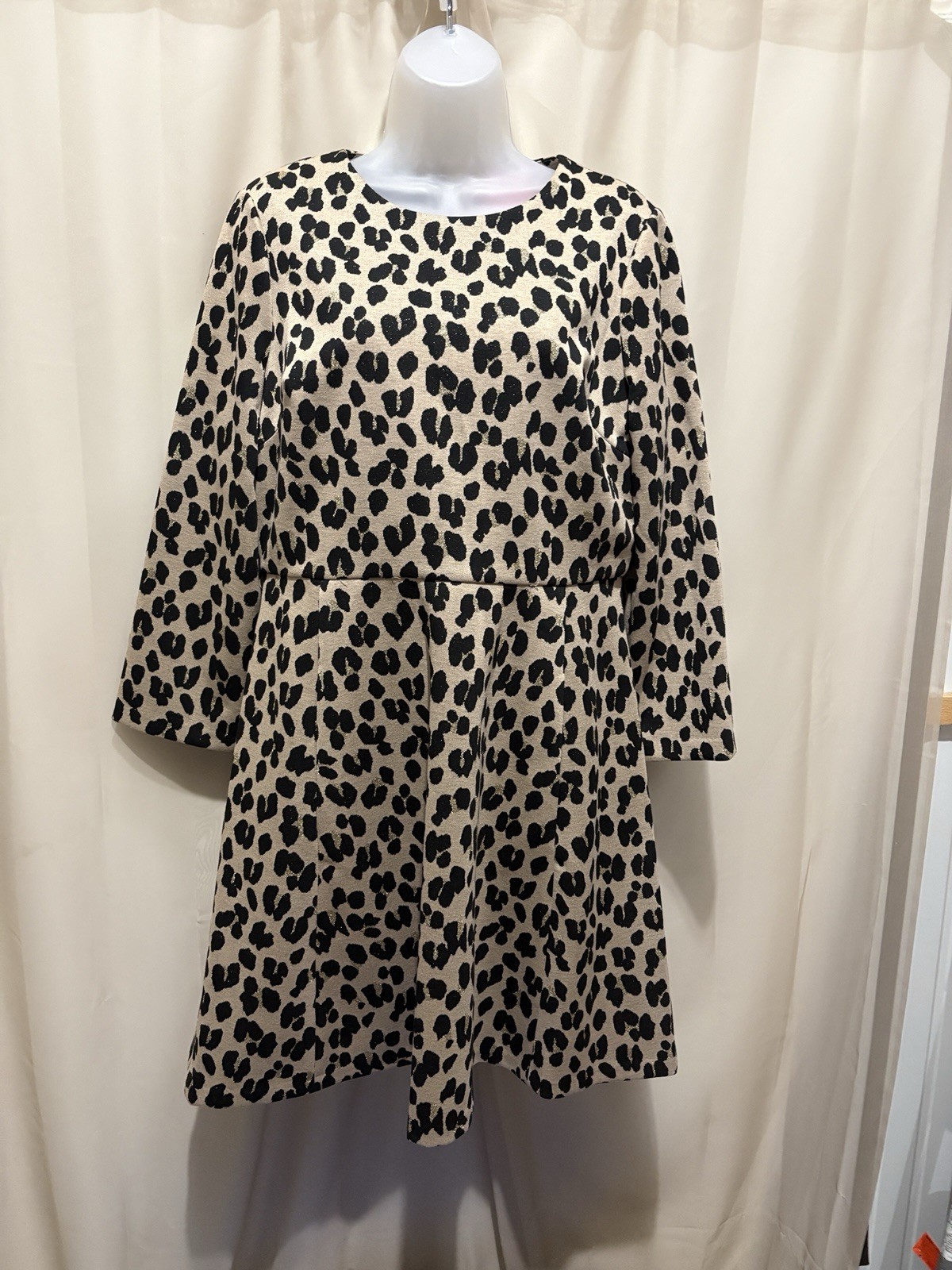 Kate Spade Forest Feline Jacquard Dress Size 12