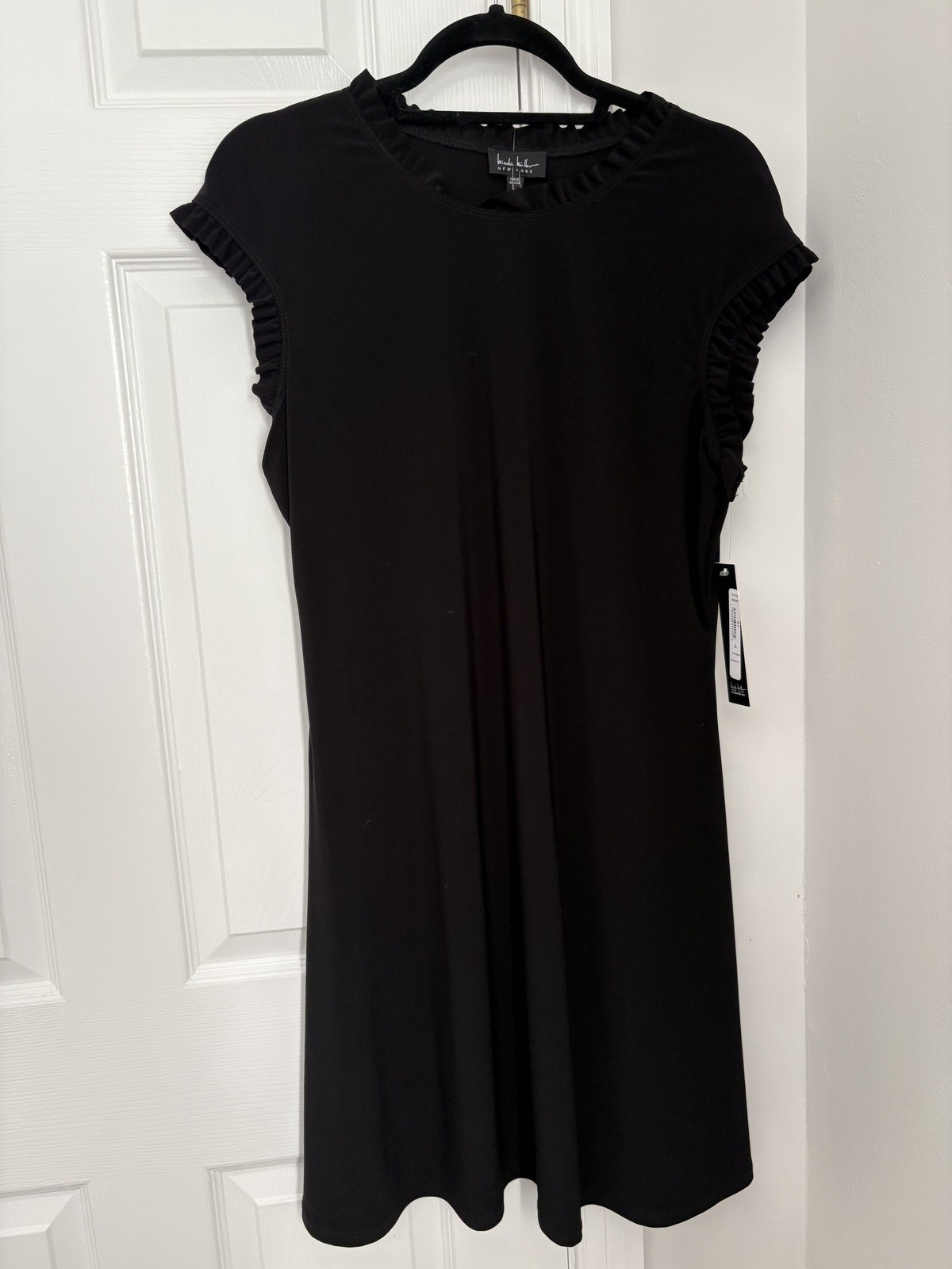 Nicole Miller Little Black Dress L Professional Preppy Neutral Capsule Wardrobe
