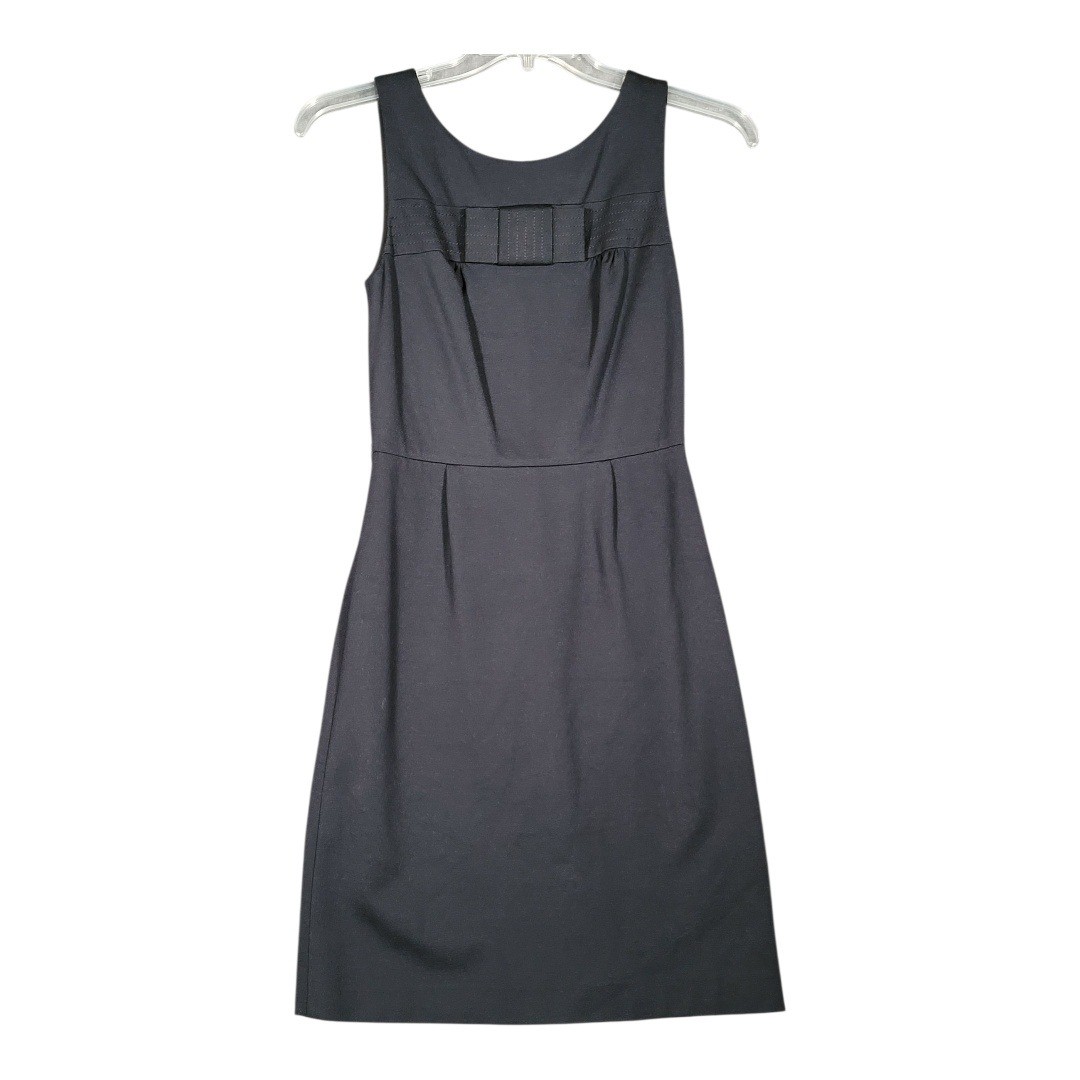 K ate Spade Black Nicolette Bow Waist Classic Sleeveless Sheath Dress