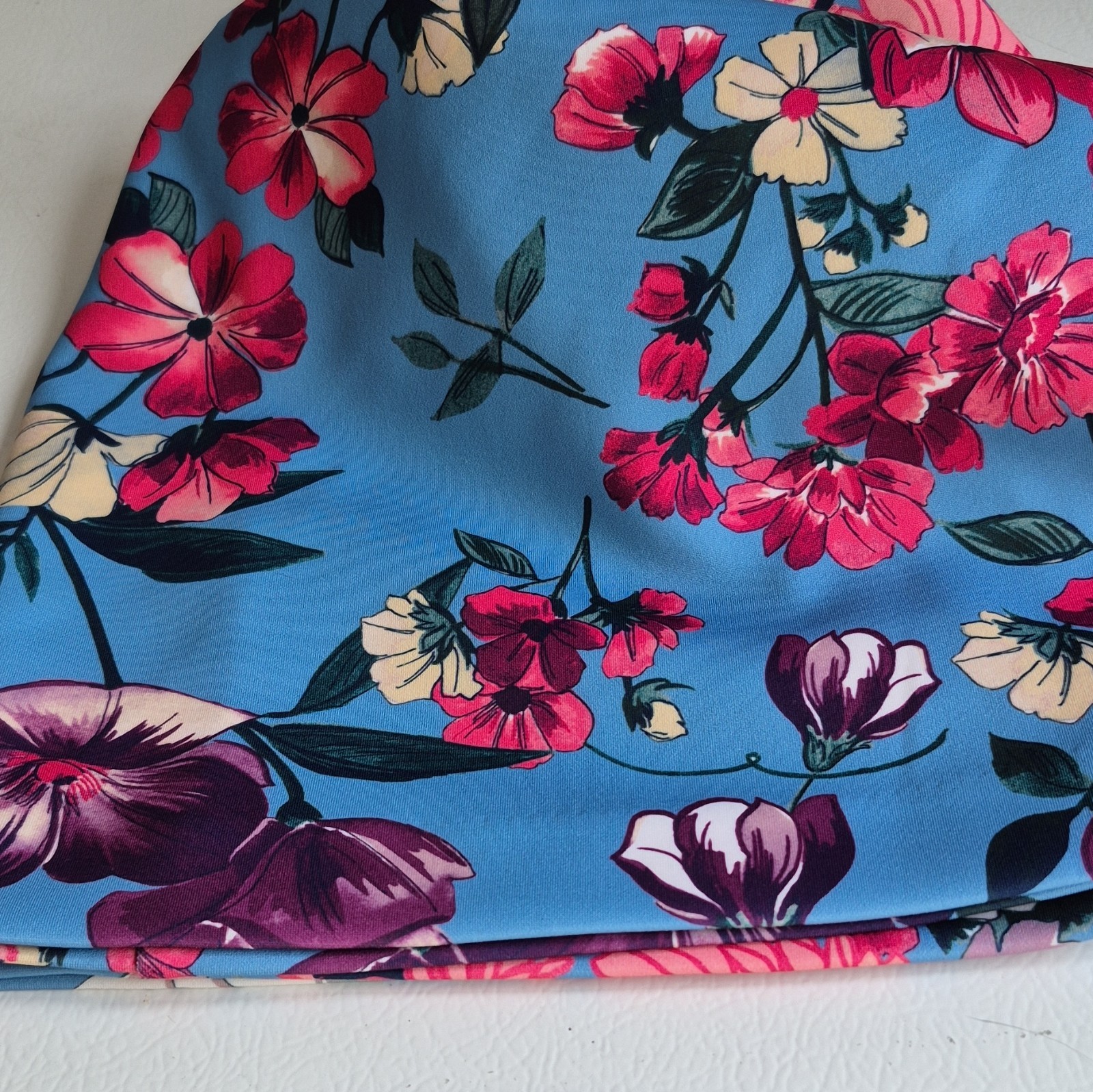 Vince Camuto Floral Fit & Flare Dress 8 Sleeveless Zip Back Pleated Lined