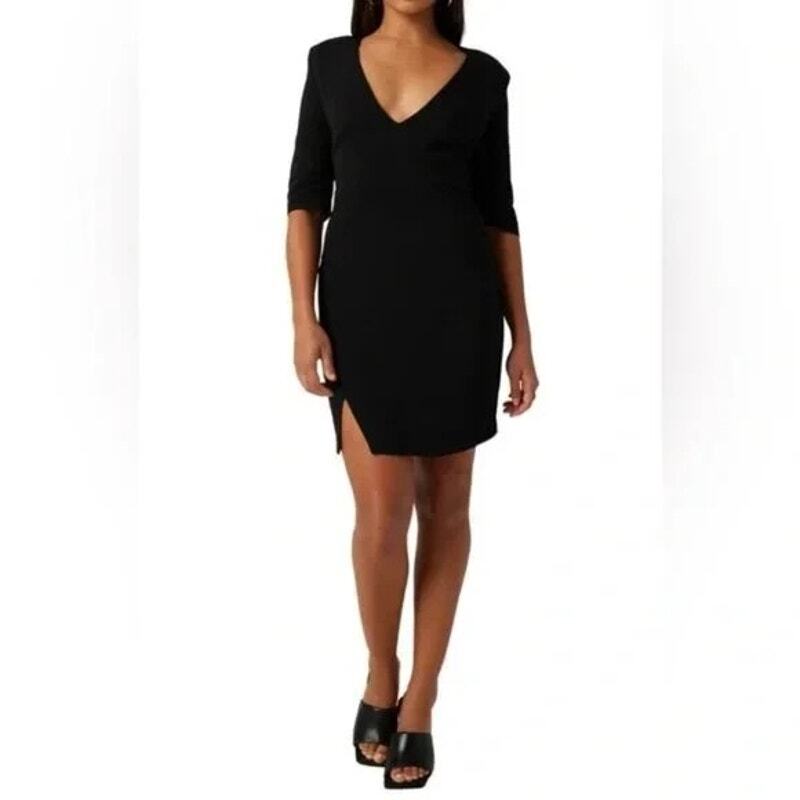 Lita by Ciara NWT Sculptural Mini Dress in Black Size Medium MSRP $248