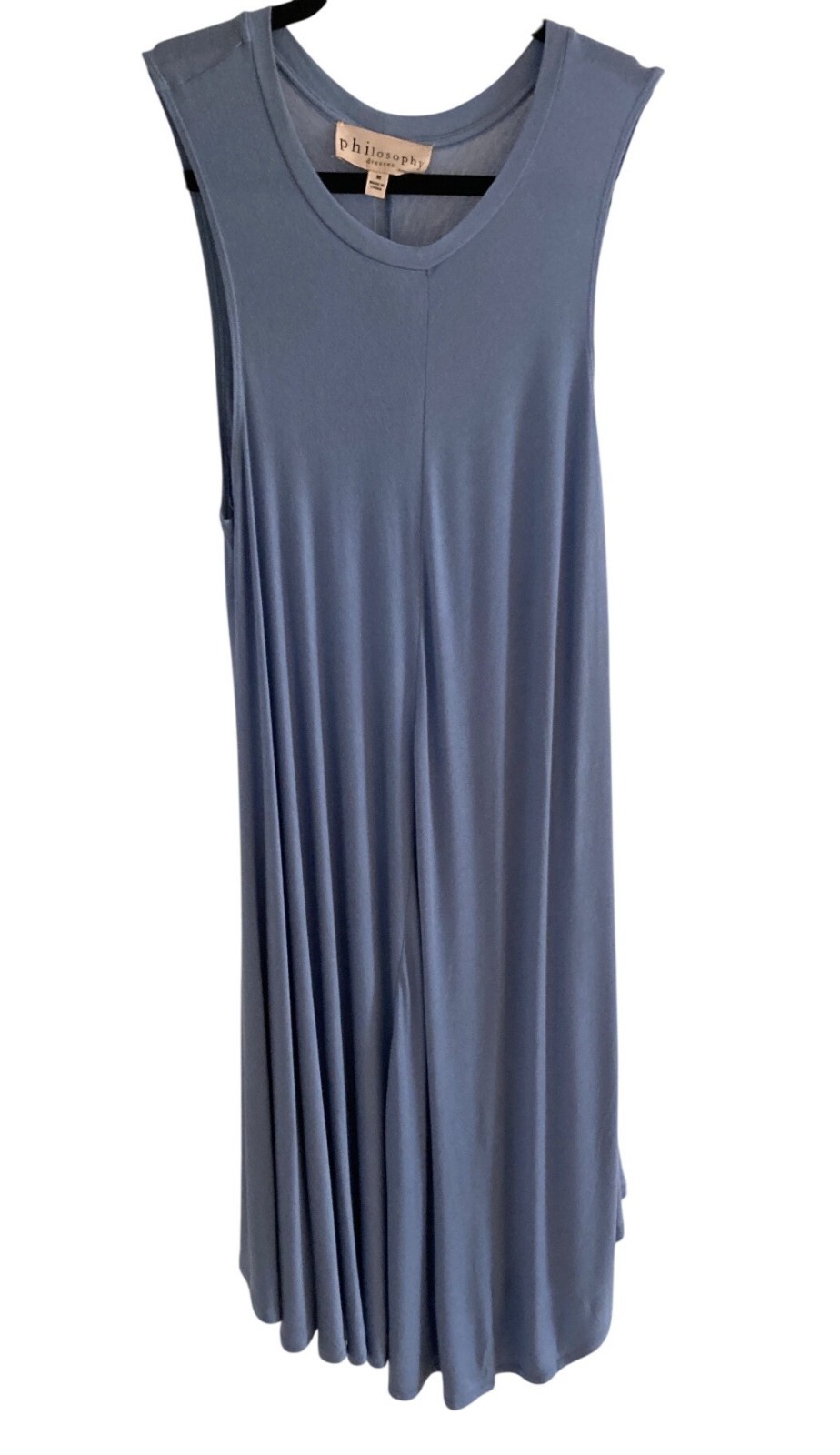 Philosophy Dress Bella Blue Sleeveless Swing Trapeze Knit‎ Dress Varies NWT