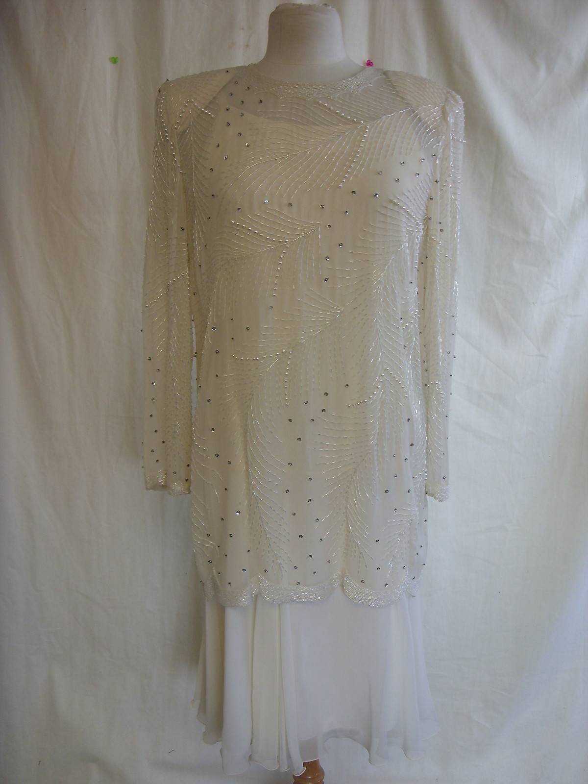 Ladies Dress – Creative Creations, 12, cream, BEAUTIFUL, STUNNING, LOOK – 2510