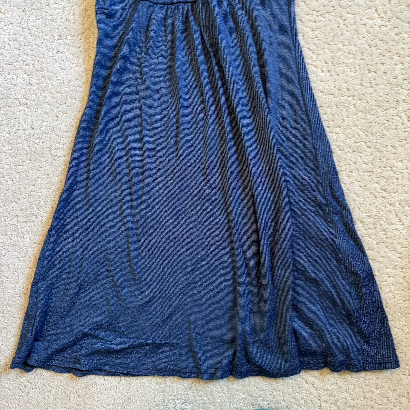 Michael Stars Sleeveless Cowl Neck Dress Blue One Size Fits Most Style 0369 USA