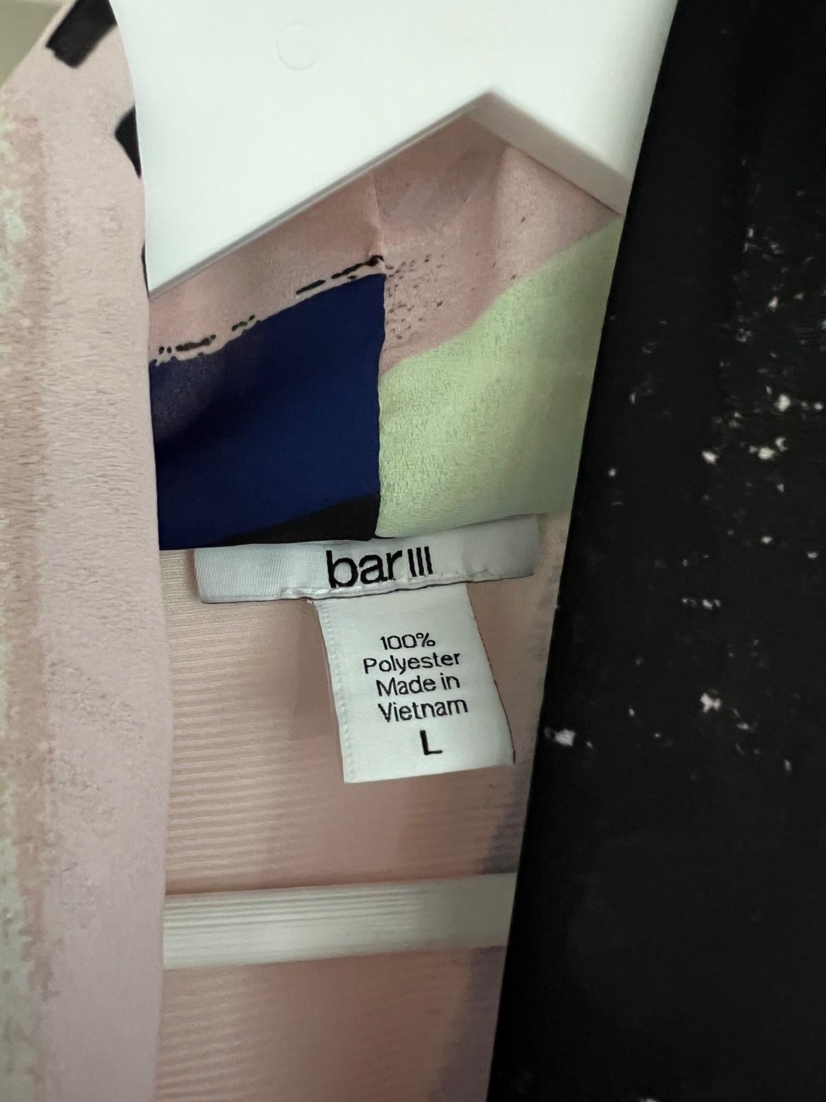 Bar III Women’s Large Sleeveless Floral Faux Wrap Dress Pink Blue Lined Pockets