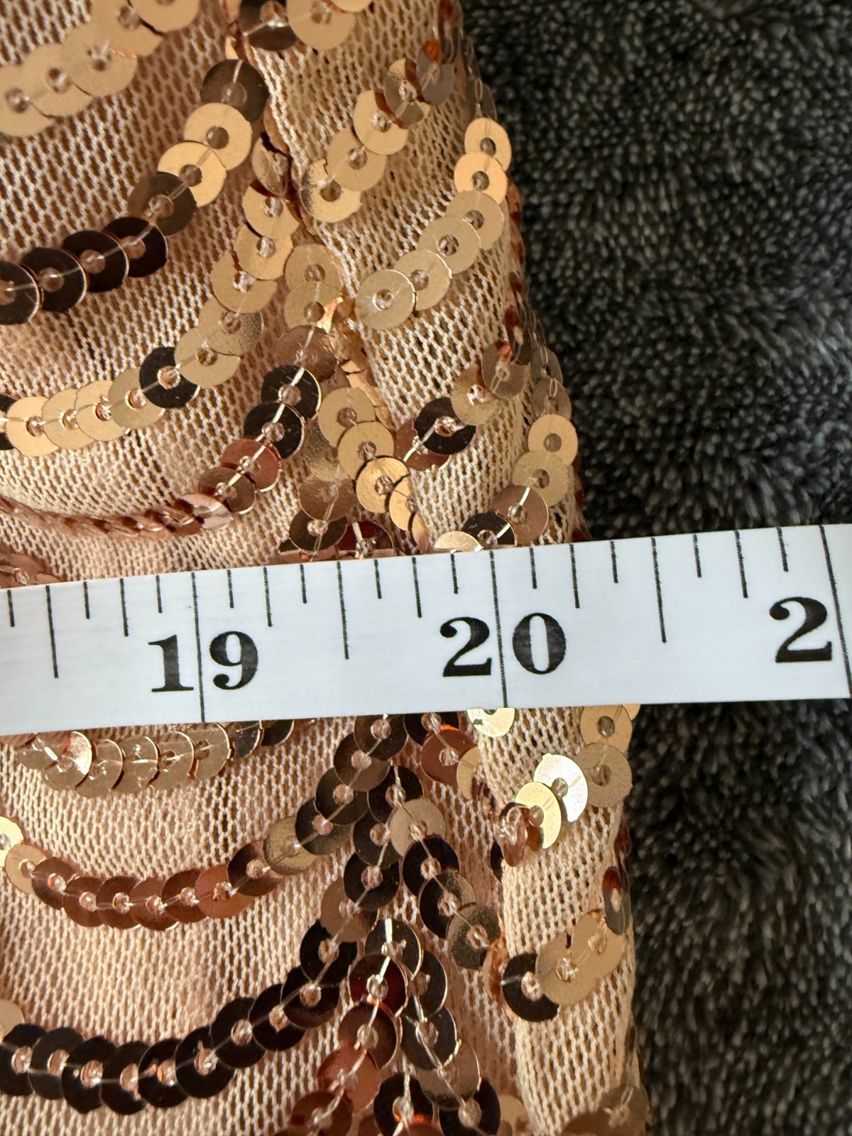 Lulus L Rose Gold Sequin Halter Maxi Dress Slit Formal Party Gala Wedding Guest