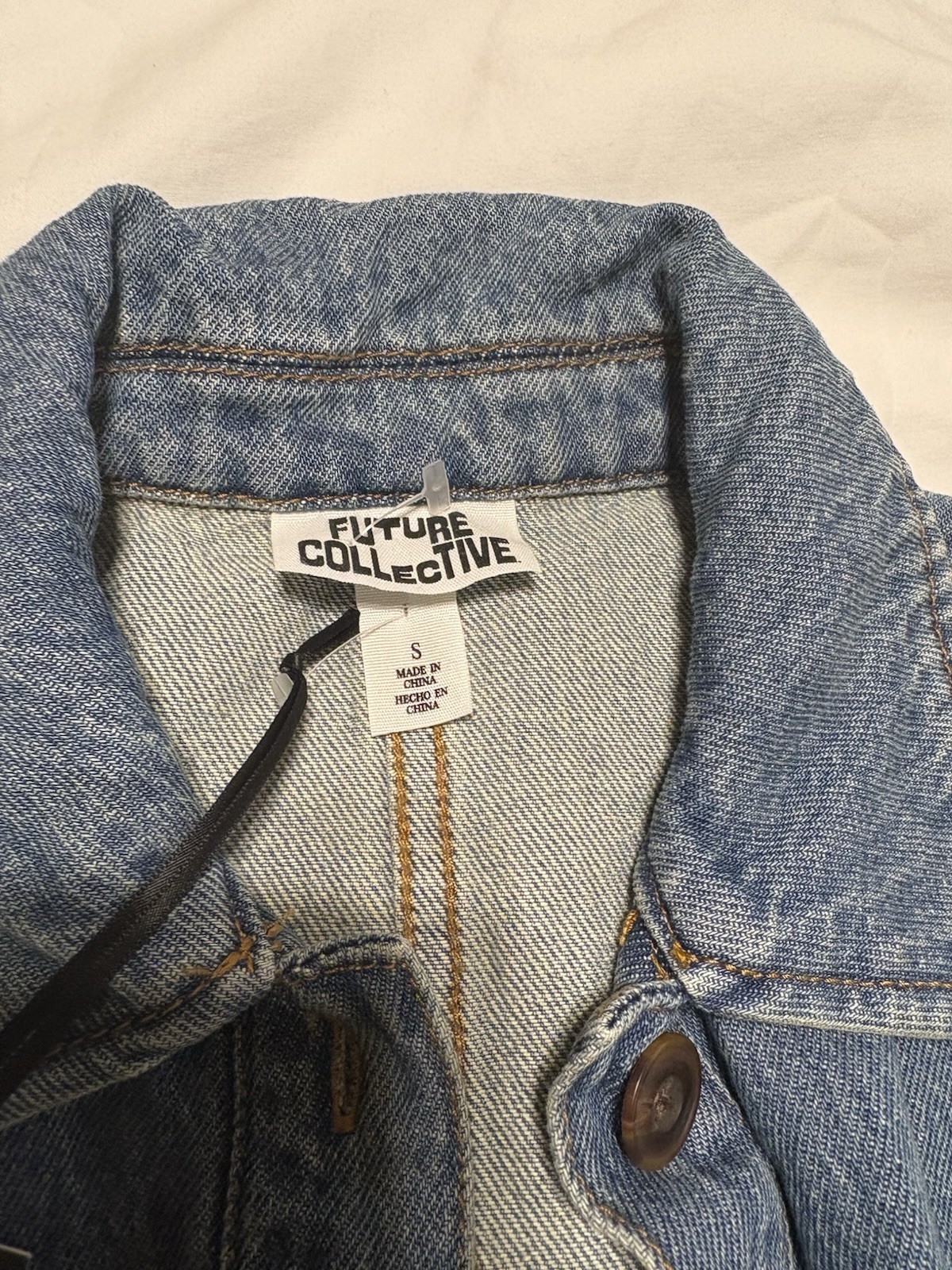 Future Collective Women’s Denim Mini Shirtdress Size Small
