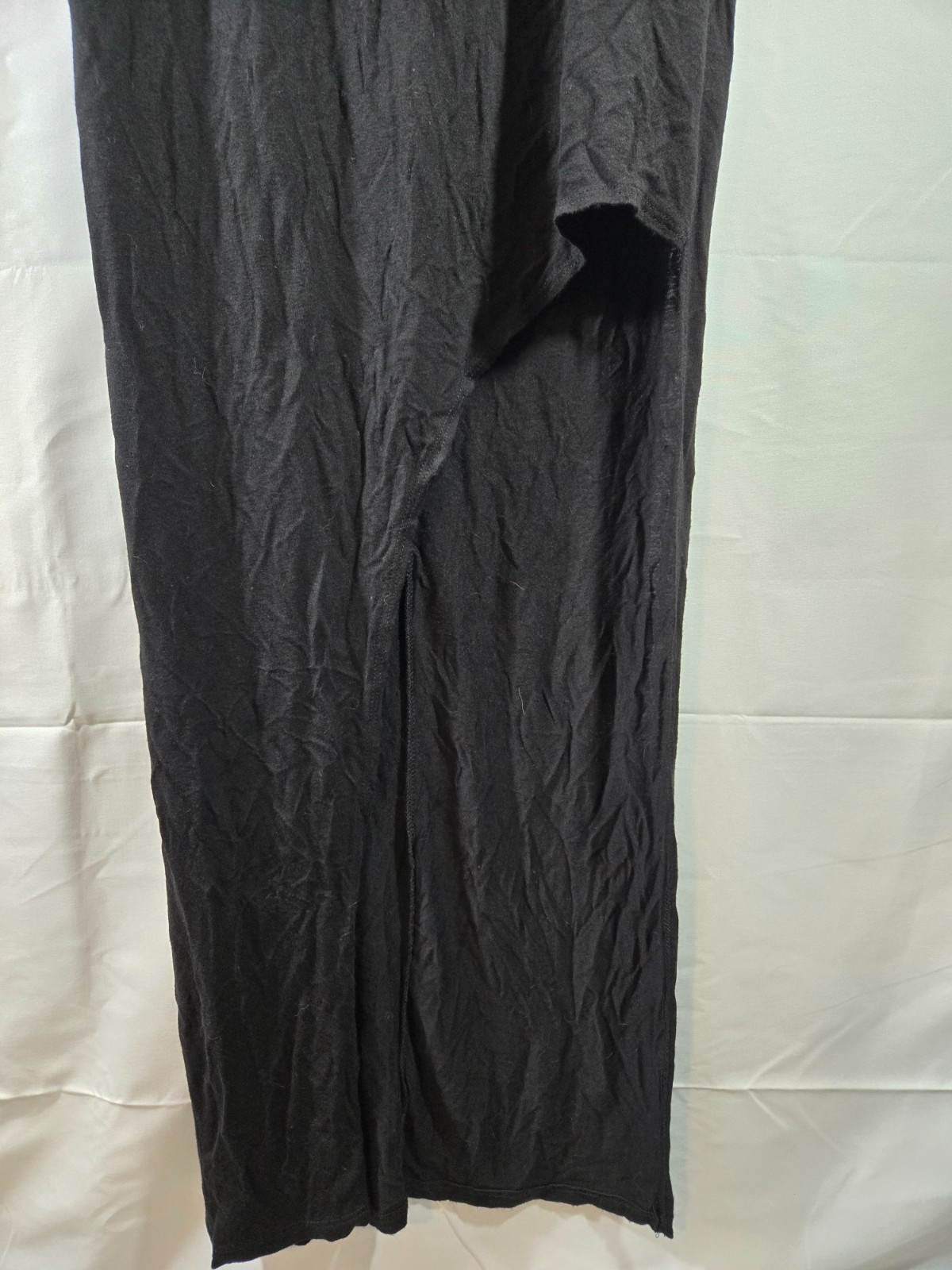 Black Maxi dress thigh high split Small