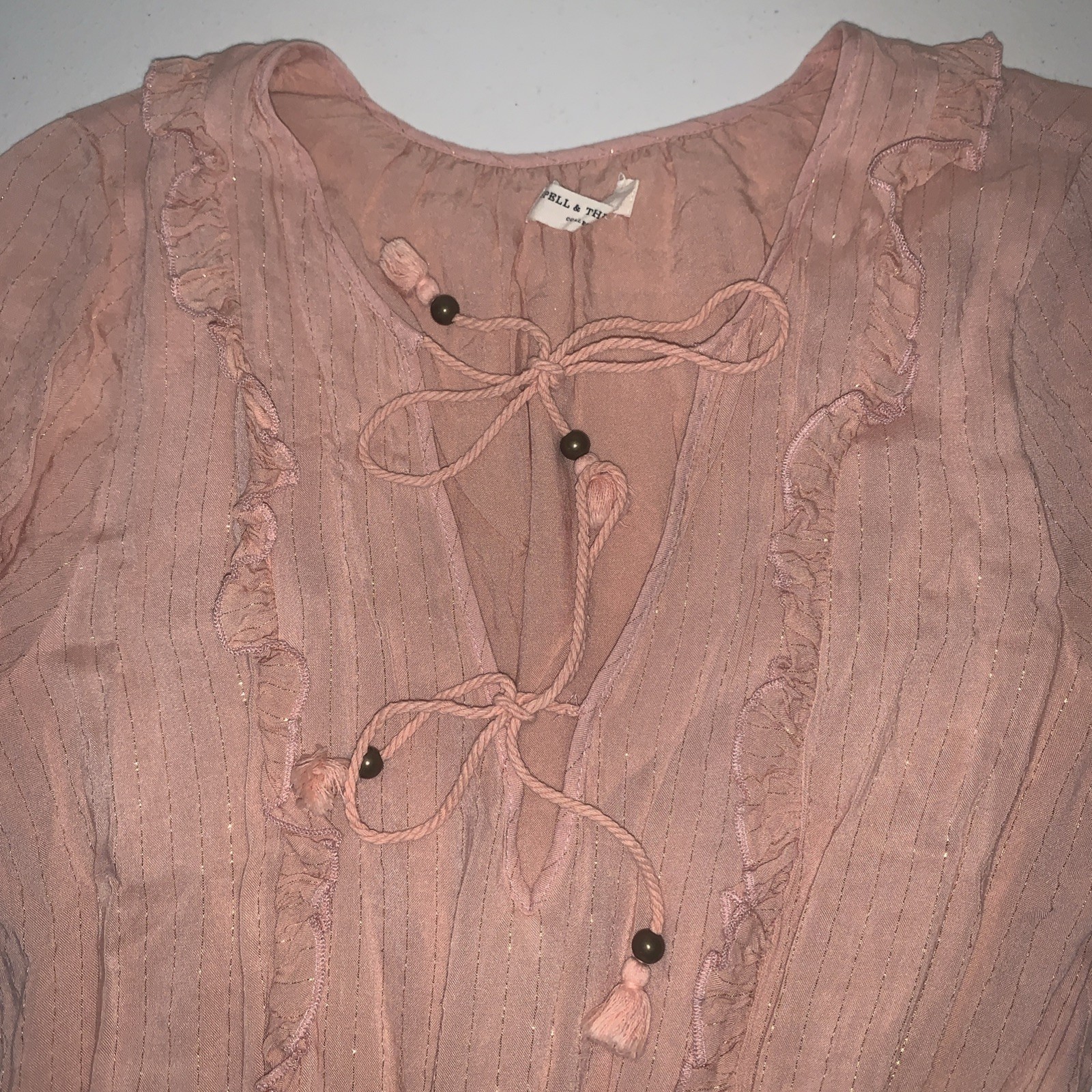 Spell & The Gypsy Collective Clementine Soiree Dress XS Cottagecore Boho Prairie