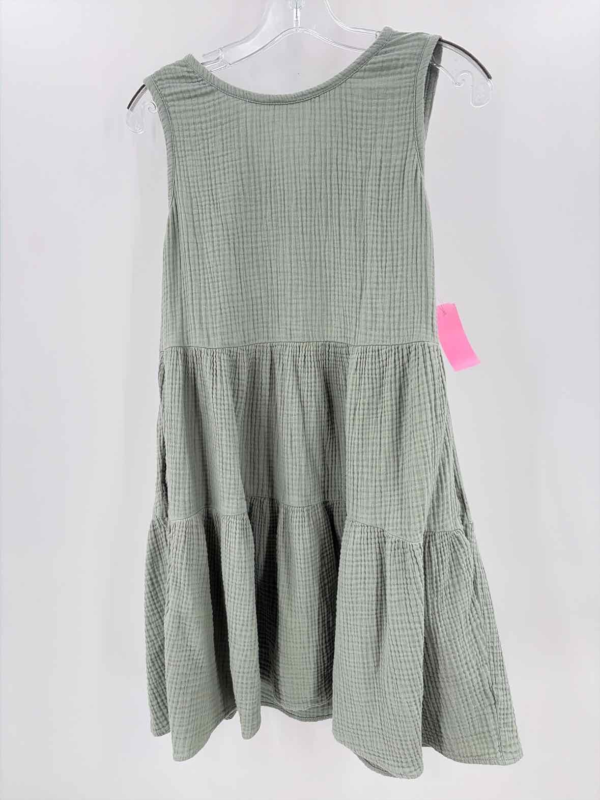 Pre-Owned Lush Green Size Small Knee Length Sleeveless Dress