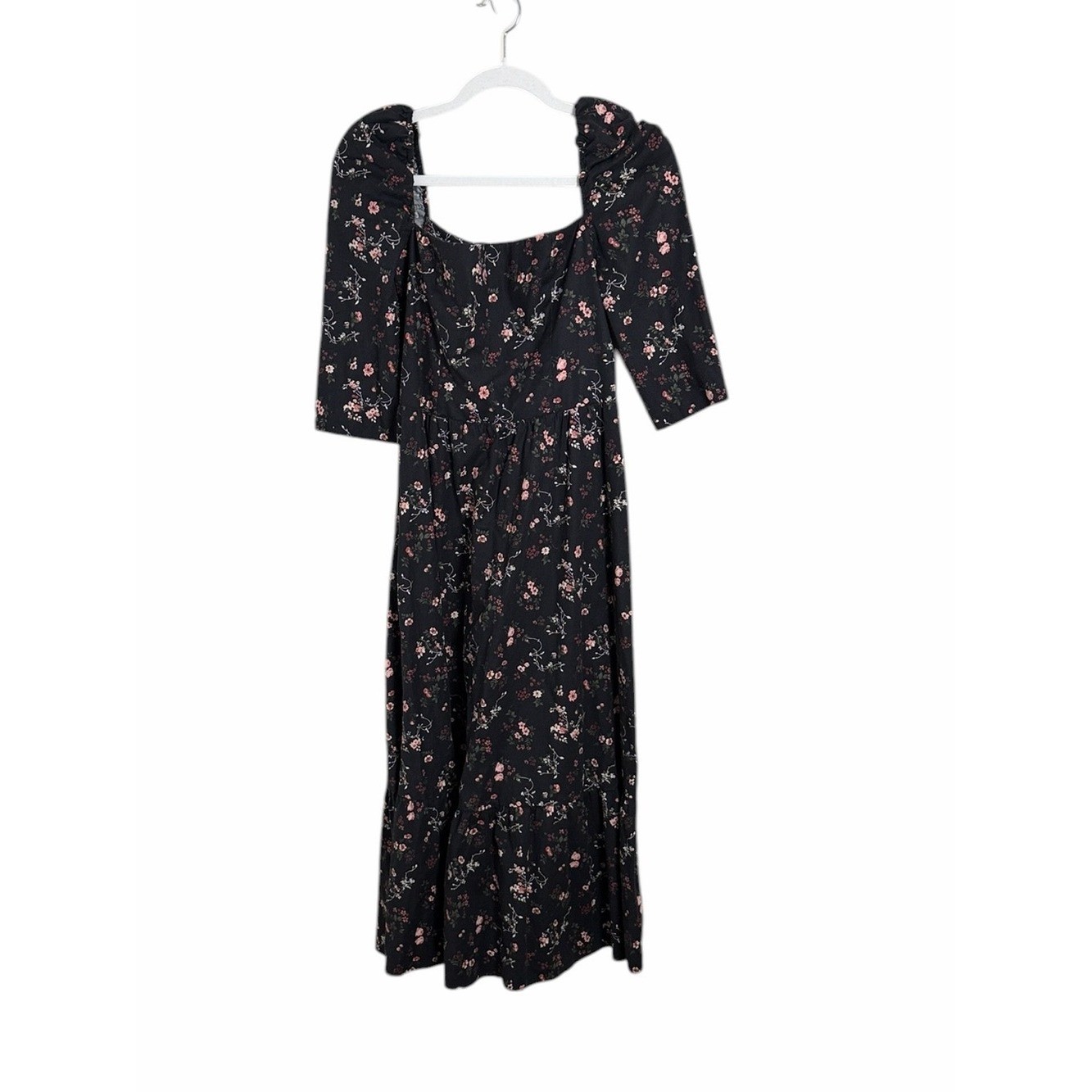 Reformation Cyprus Organic Cotton Blend Floral Midi Dress Size 6 Party Summer