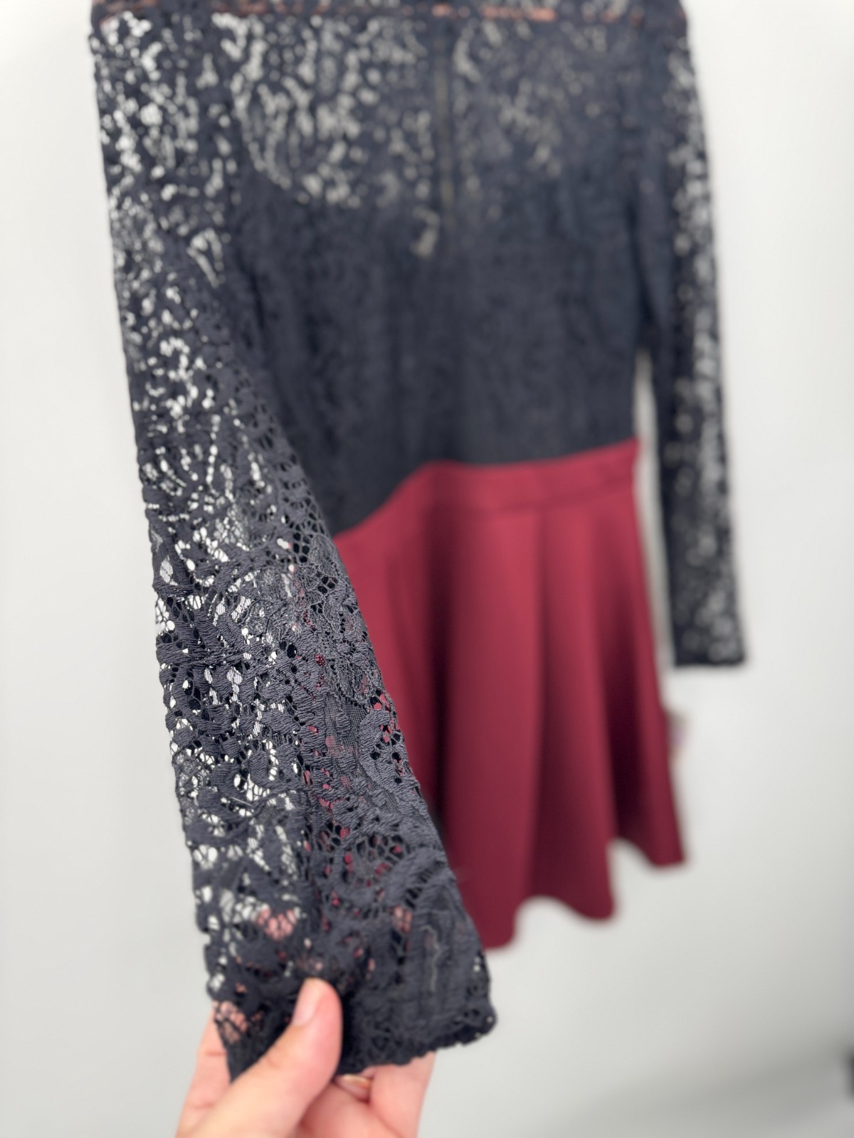 NWT B. Darlin Lace Long Sleeve Whimsigoth Dress 11/12 Witchy Occasion Y2K HOCO