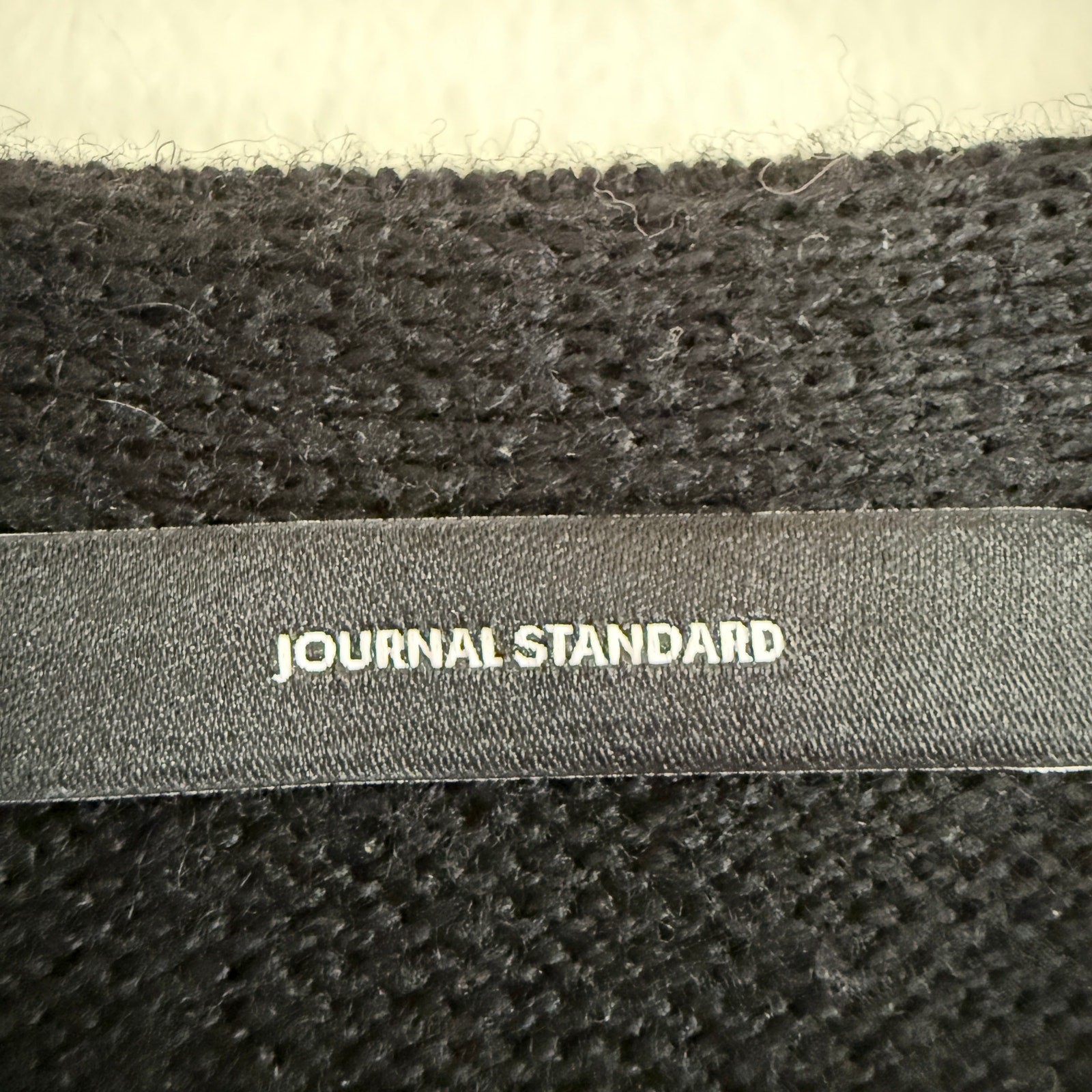 JOURNAL STANDARD Black Minimalist Knit Poplin Asymmetrical Midi Dress Free Size