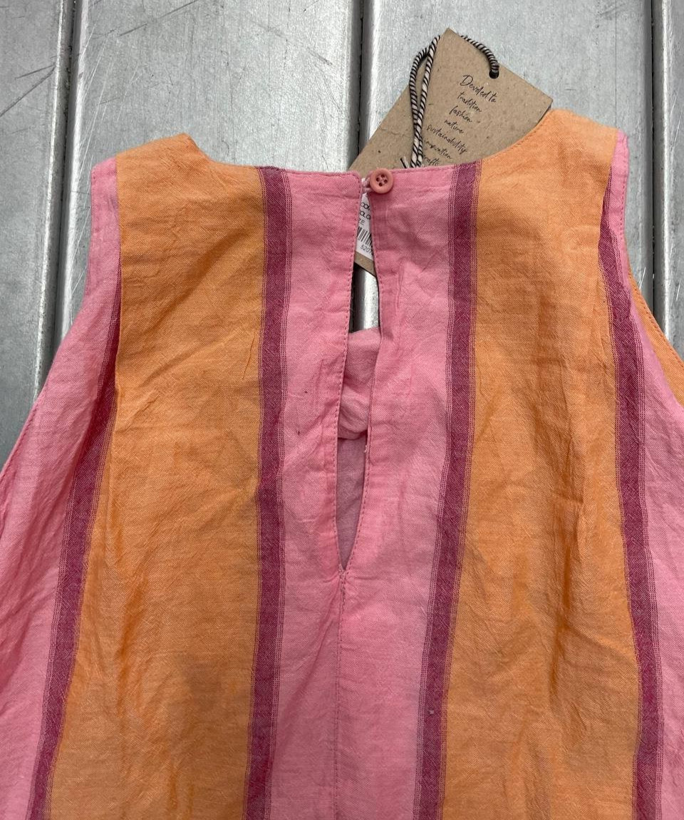 Devotion Twins Oversize Flowy Maxi Dress Womens One Size Pink Orange Boho NWT