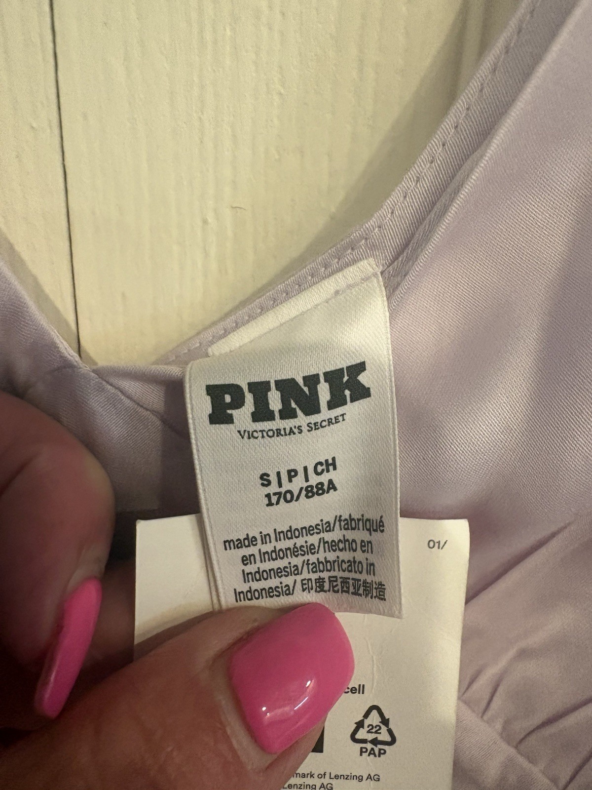Victoria’s Secret PINK Satin Mini Slip Dress Sz S Lavender Ruffles Side Zip NWT