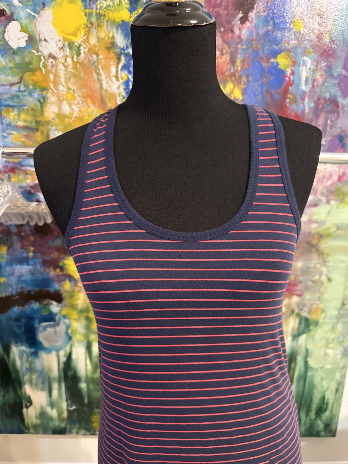 Lolë Maxidress XS Pink Blue Racerback w/ UPF 50+