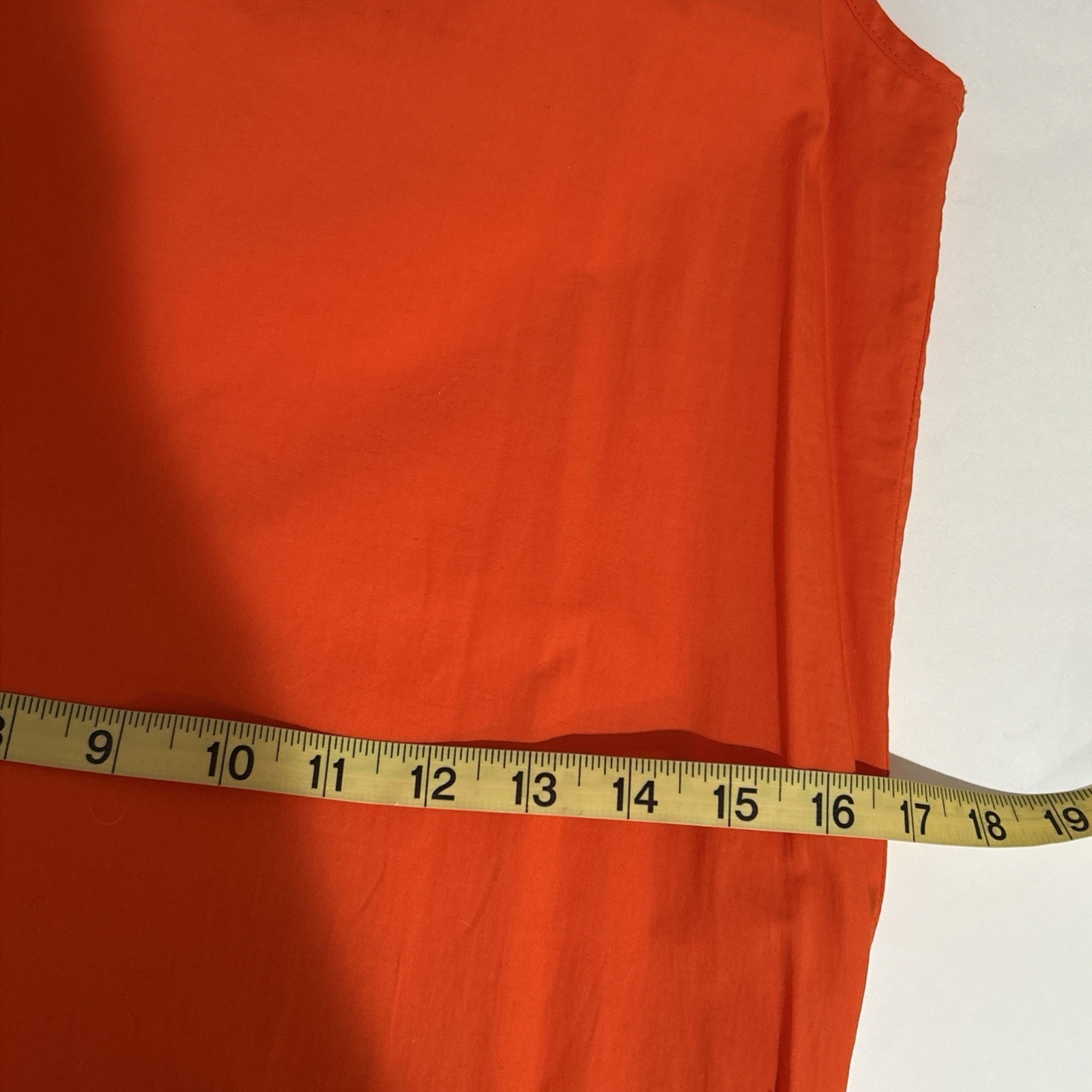 WHIT TWO Flouncy Ruffled Madi Dress size Medium Anthropologie Rich Orange
