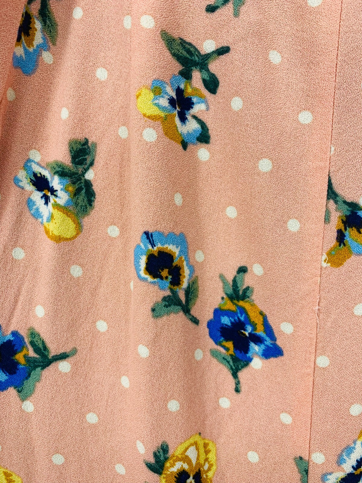 FOREVER 21 Wrap Dress Peach Floral Side Tie Sleeveless Ruffle Womens Plus 2X