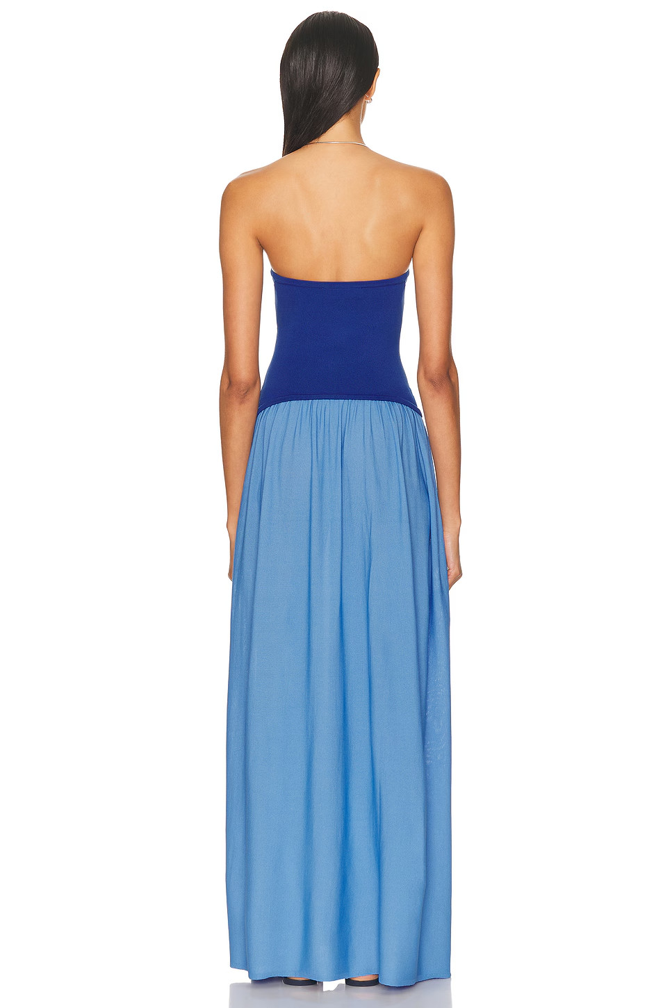 Solid & Striped The Strapless Soglio Dress in Maritime Navy & Marina Blue XS NWT
