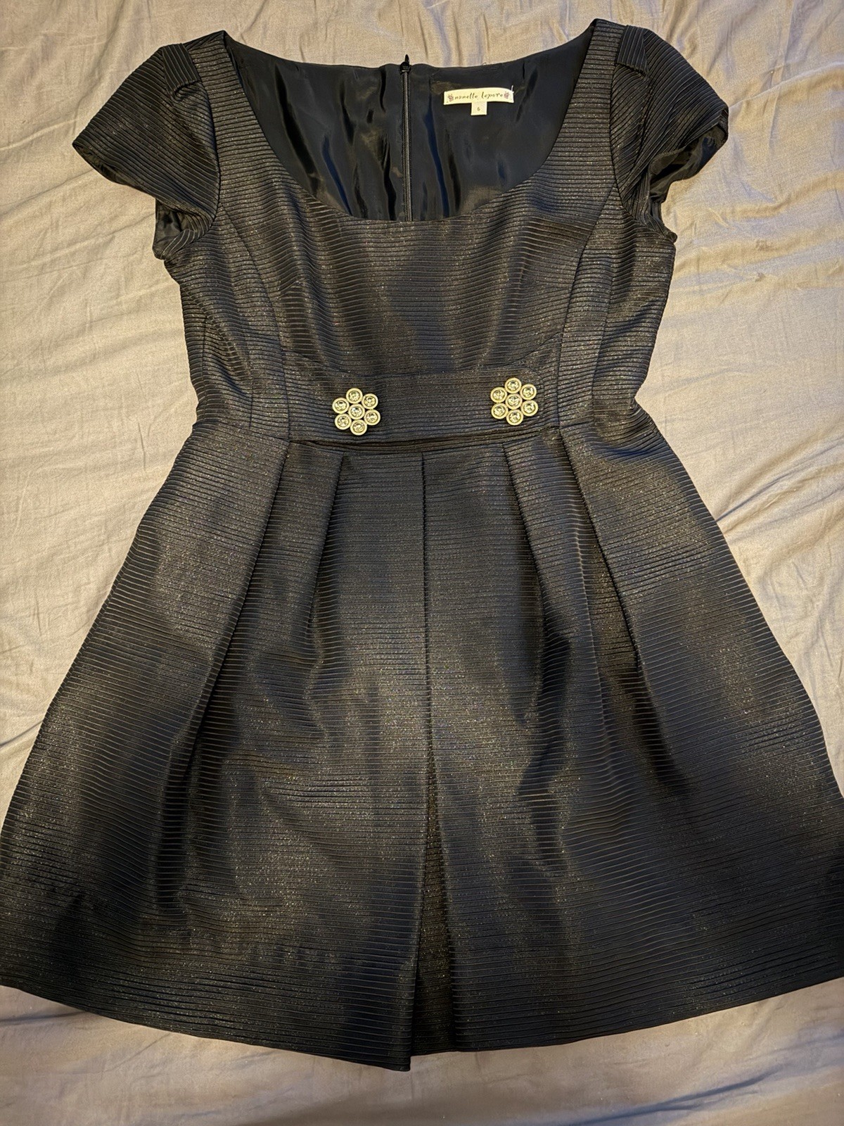 Nanette Lepore Little Black Ottoman Dress size 6 great condition!