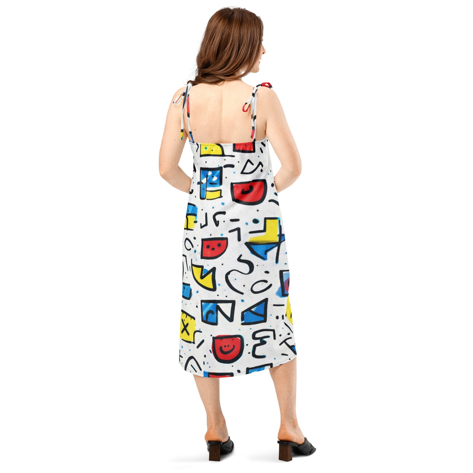 Tie-strap midi dress
