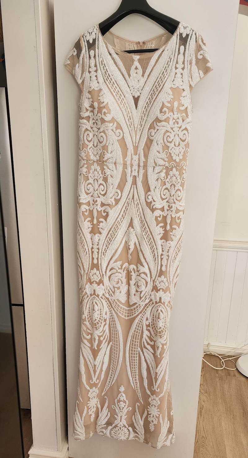 Mei Mei Collection Sequin Prom Wedding long Dress Size M