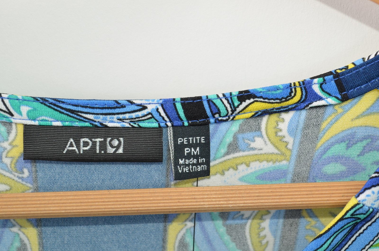 Apt. 9 Womens PM Petites A-Line Knee Length Blue Knit Stretch Polyester Blend