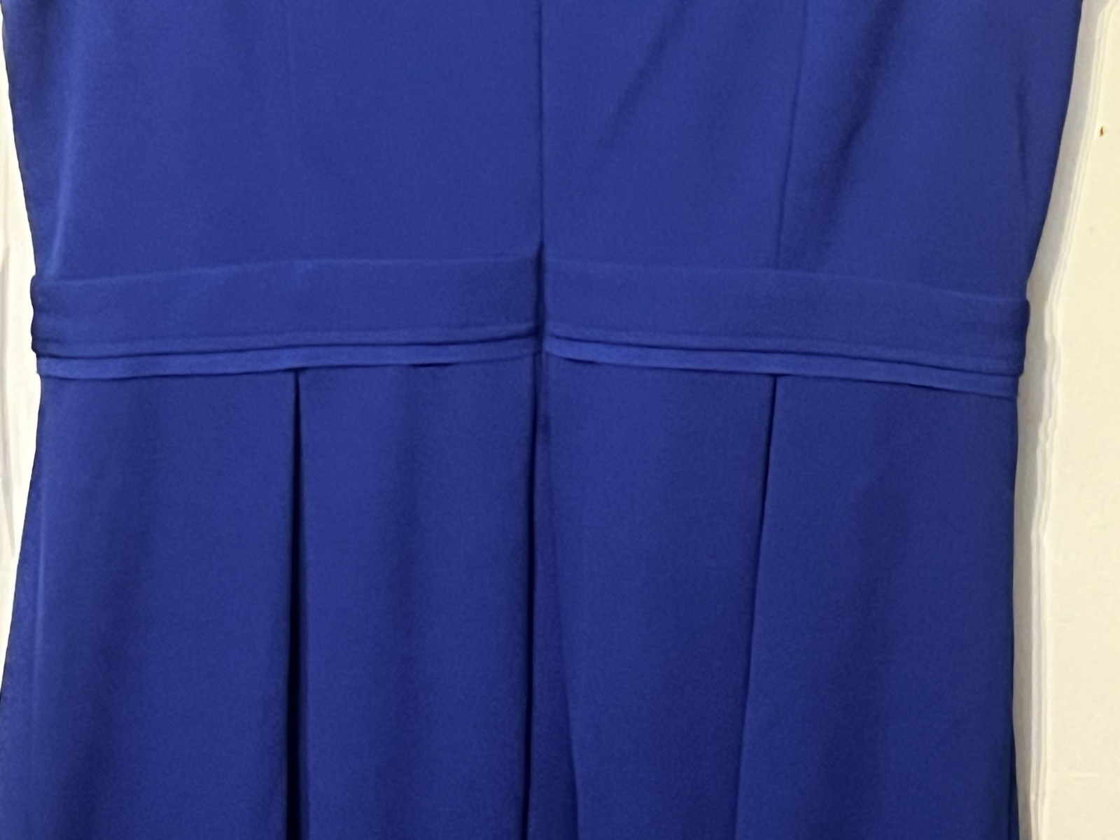 NWT Women’s Nine West Blue Sleeveless Dress W/ Buckle Back Zipper Sz 14