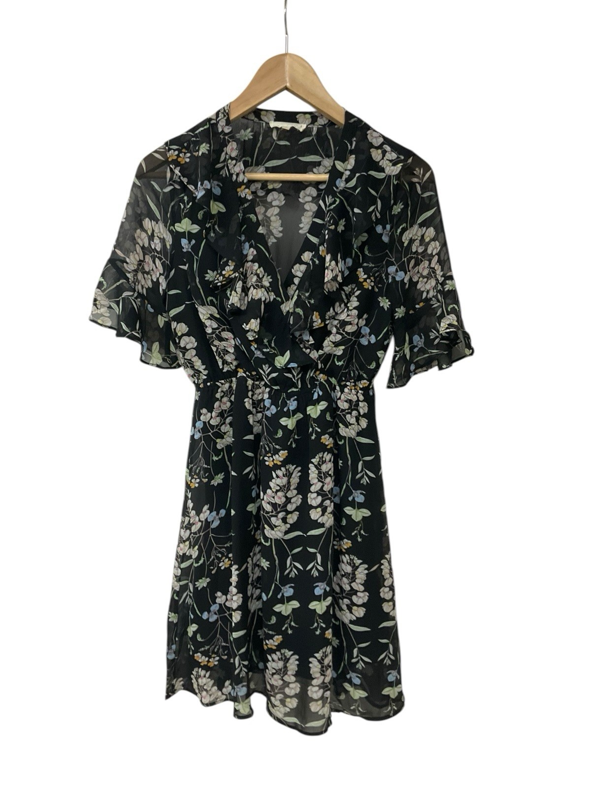 Promesa Black Floral Dress S