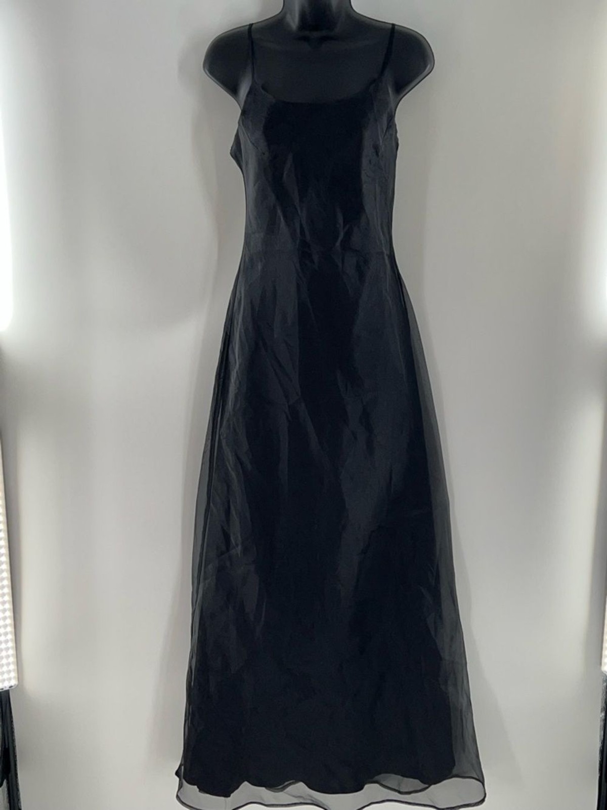 Black Slip Maxi Dress – Women’s Elegant Evening Dress