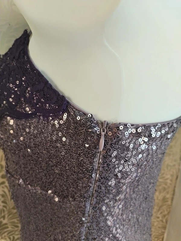 Wild Fable Y2K Dopamine Dressing Sequinned Mini Dress Lace Neckline Hem Size XS