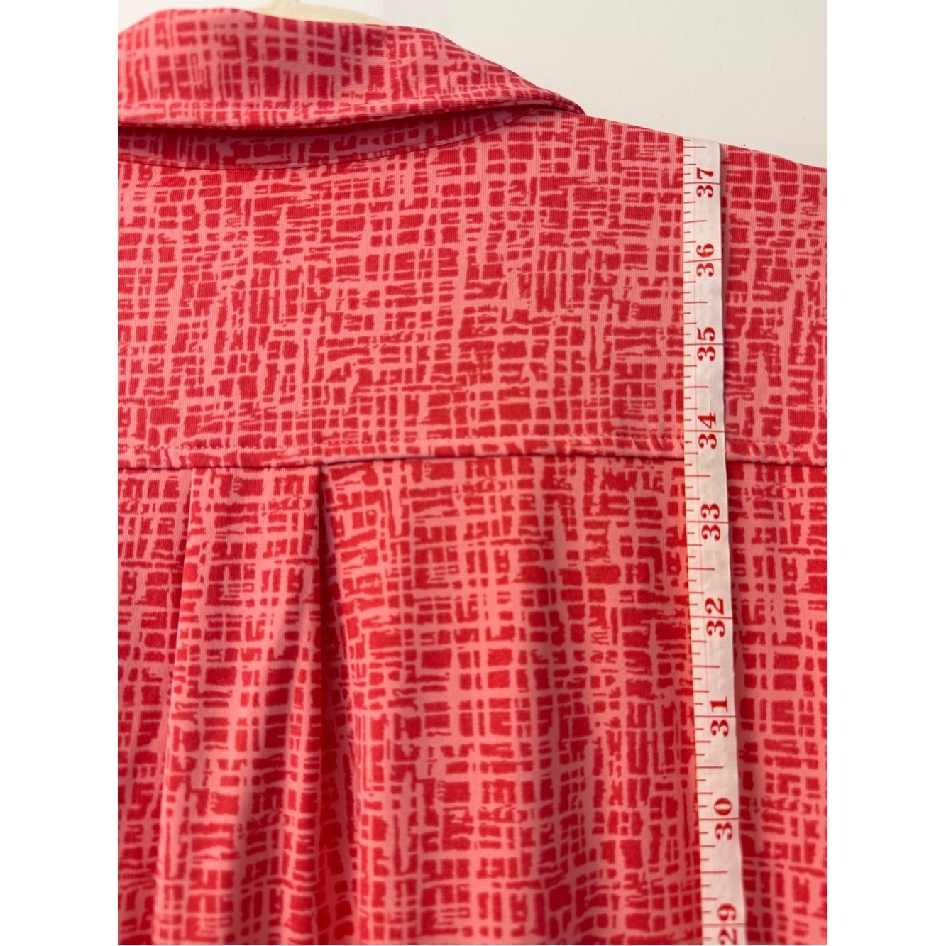 J McLaughlin Lawrence Dress in Cross Hachure Coral/Light Coral Catalina size L