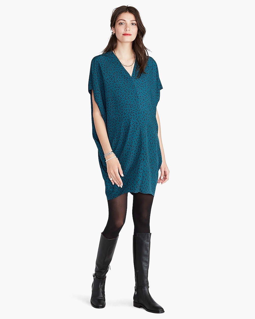 HATCH Maternity Women’s THE SLOUCH DRESS Jade Size O/S (Onesize) $198 NEW